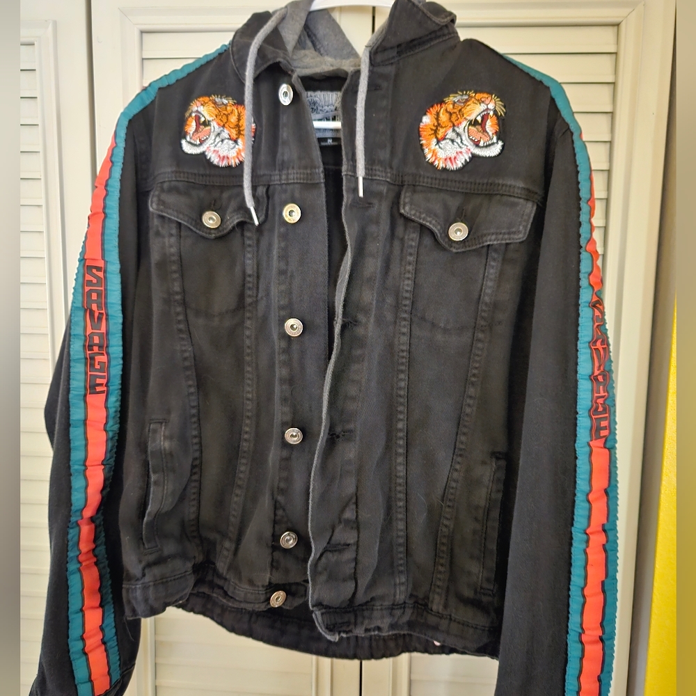 Retro Brooklyn Cloth Hooded Jacket